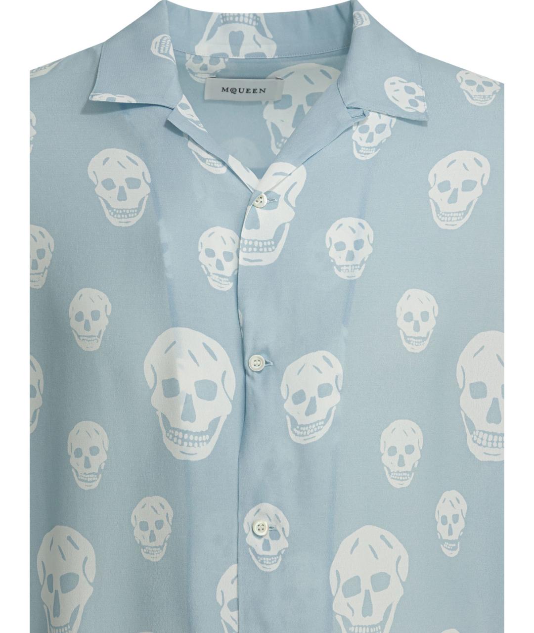 ALEXANDER MCQUEEN Голубая кэжуал рубашка, фото 3