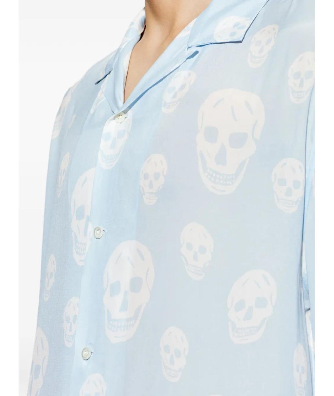 ALEXANDER MCQUEEN Голубая кэжуал рубашка, фото 5