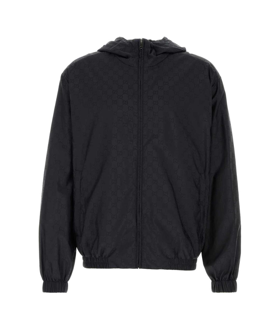 GUCCI Темно-синяя полиамидовая куртка, фото 1