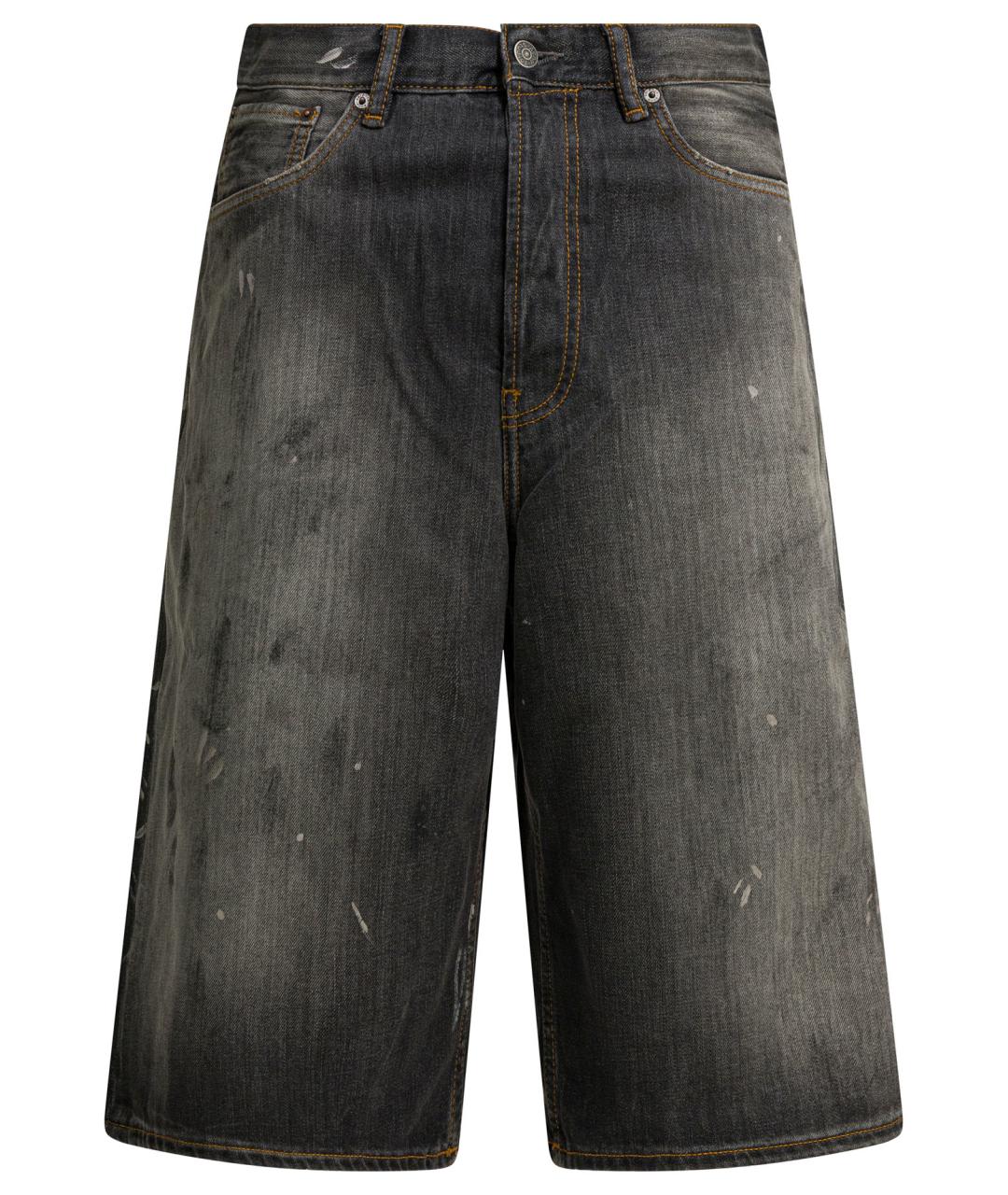 ACNE STUDIOS Черные хлопковые шорты, фото 1