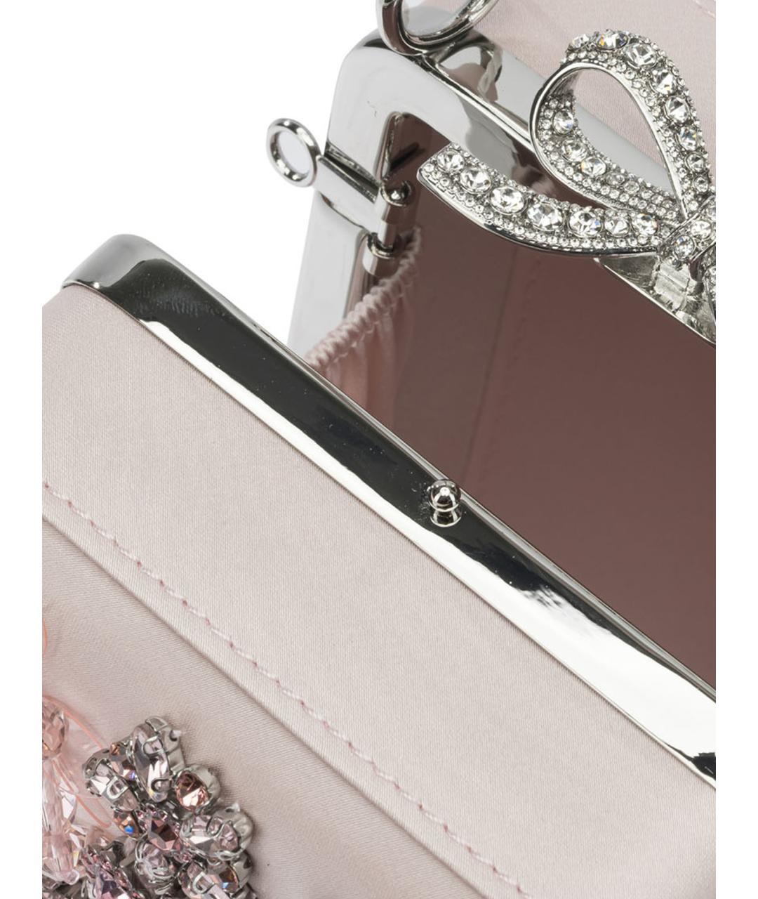 SELF-PORTRAIT Розовая тканевая сумка с короткими ручками, фото 5