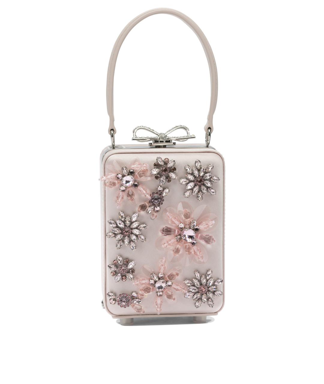 SELF-PORTRAIT Розовая тканевая сумка с короткими ручками, фото 1