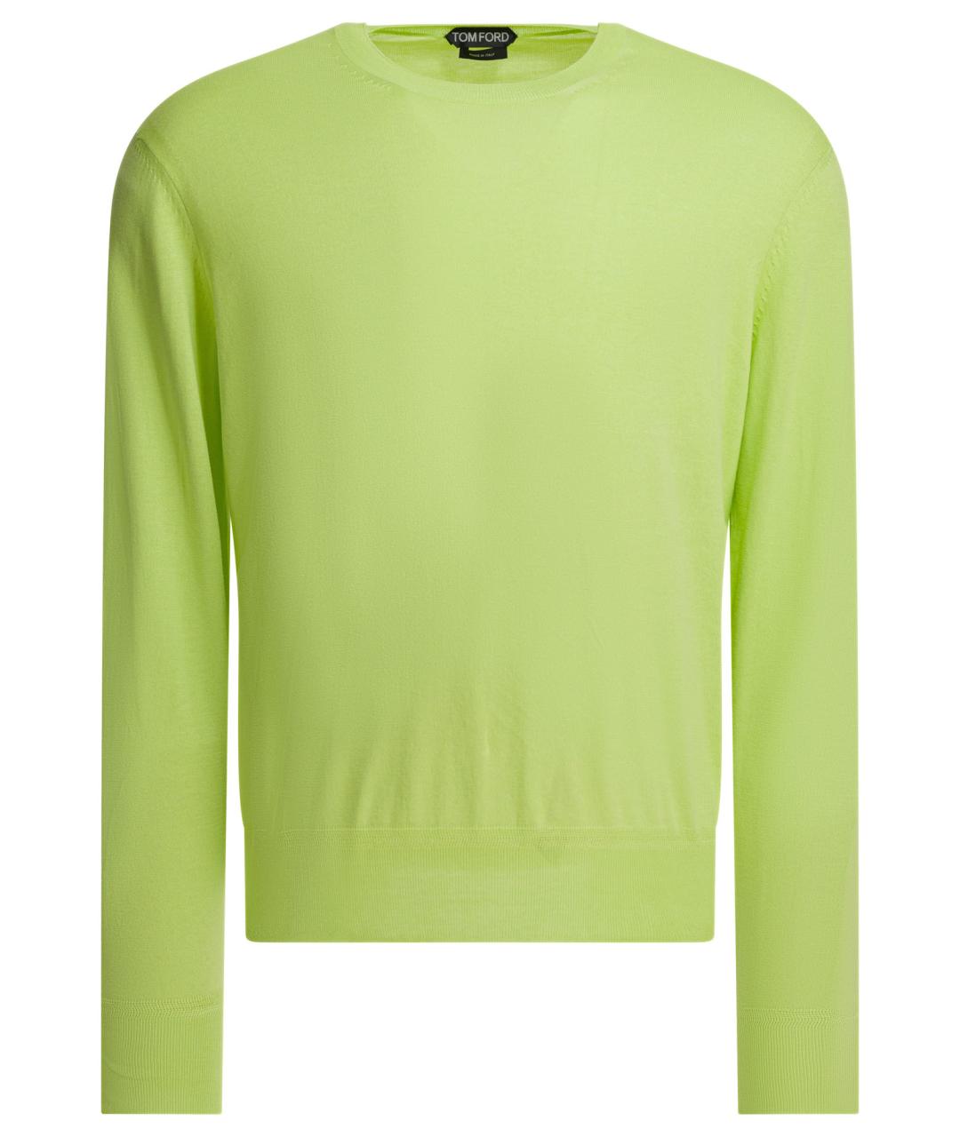 TOM FORD Зеленый хлопковый джемпер / свитер, фото 1