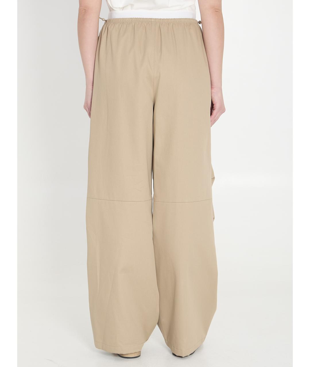 ALEXANDER WANG Бежевые прямые брюки, фото 4