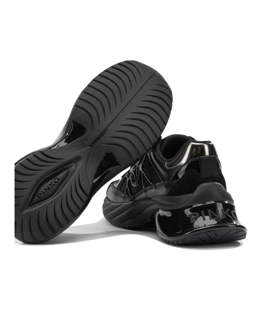 PINKO Черные текстильные кроссовки, фото 5