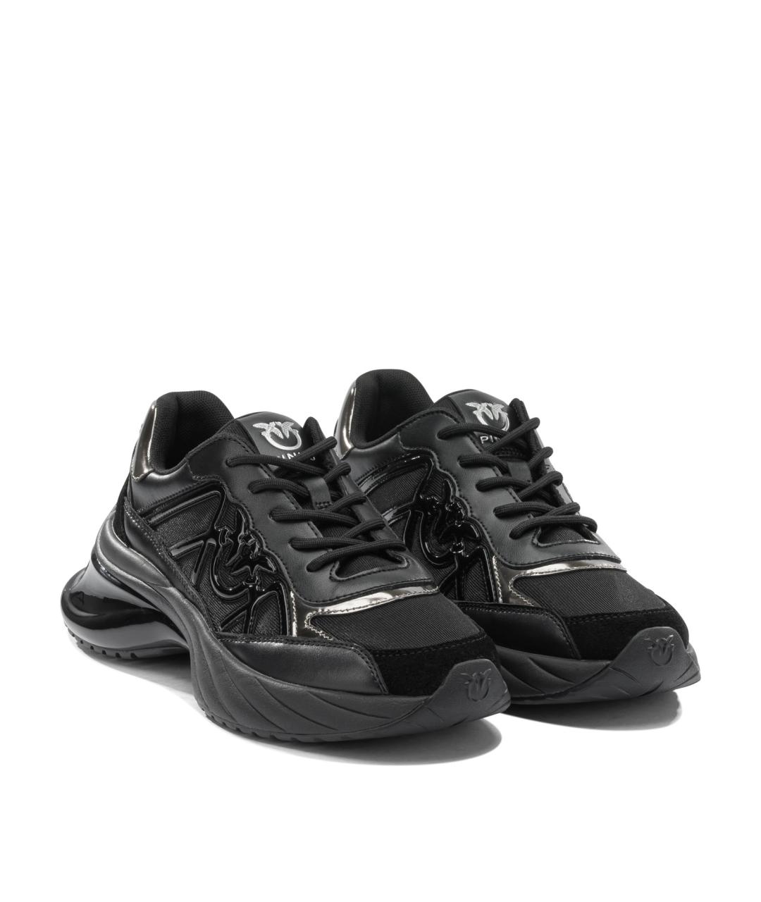 PINKO Черные текстильные кроссовки, фото 2