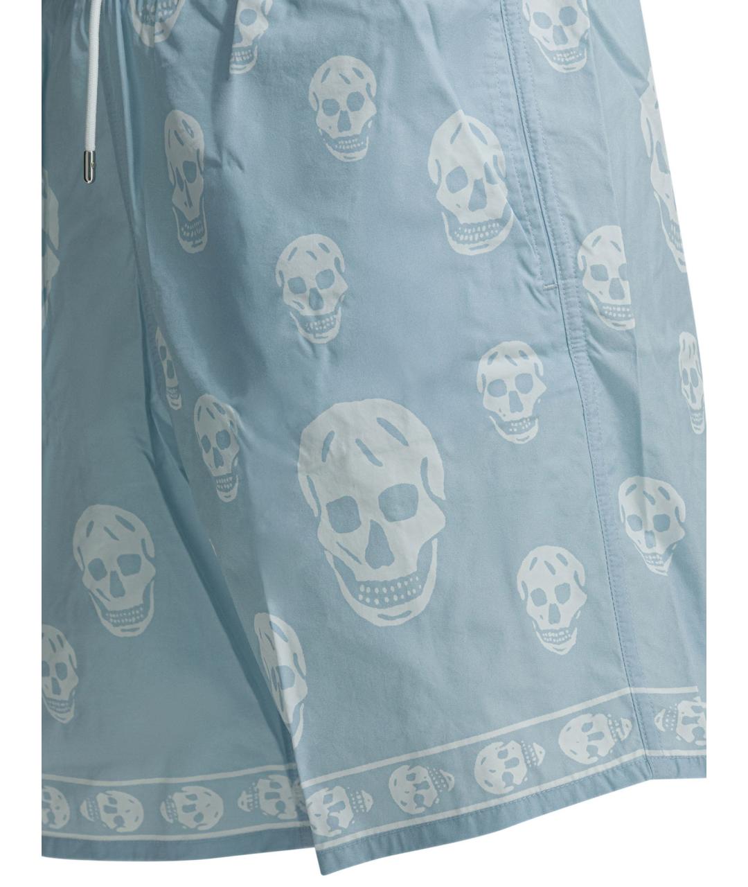 ALEXANDER MCQUEEN Голубые полиамидовые шорты, фото 4