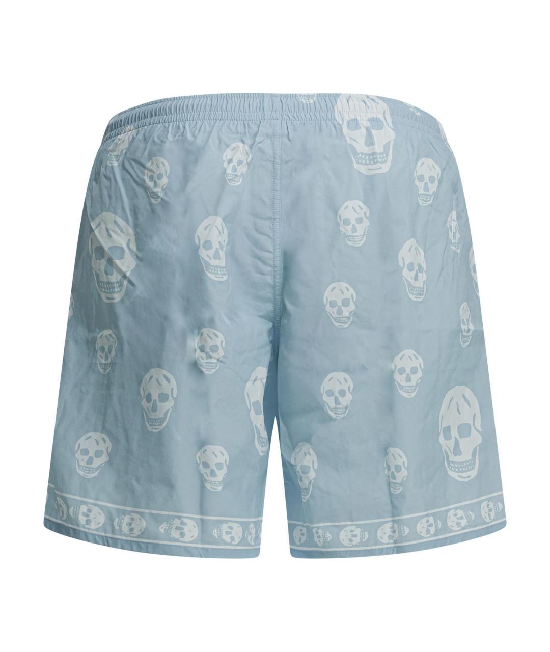 ALEXANDER MCQUEEN Голубые полиамидовые шорты, фото 2