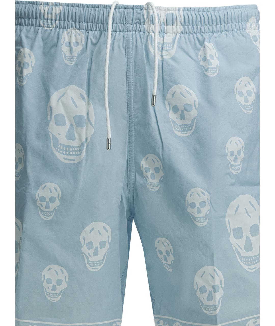 ALEXANDER MCQUEEN Голубые полиамидовые шорты, фото 3