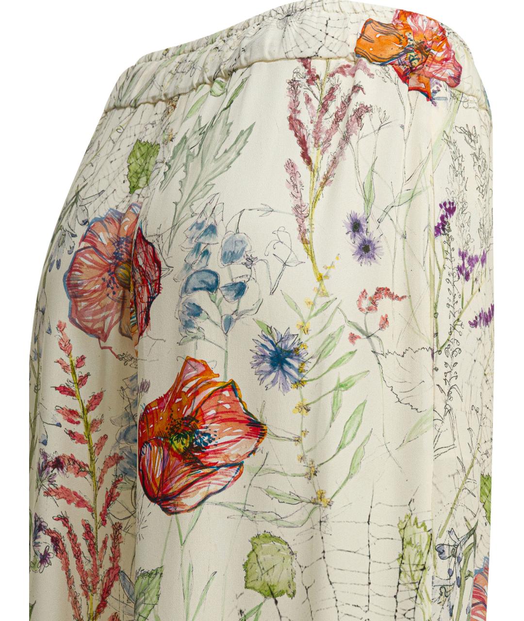 ALEXANDER MCQUEEN Мульти вискозные прямые брюки, фото 4