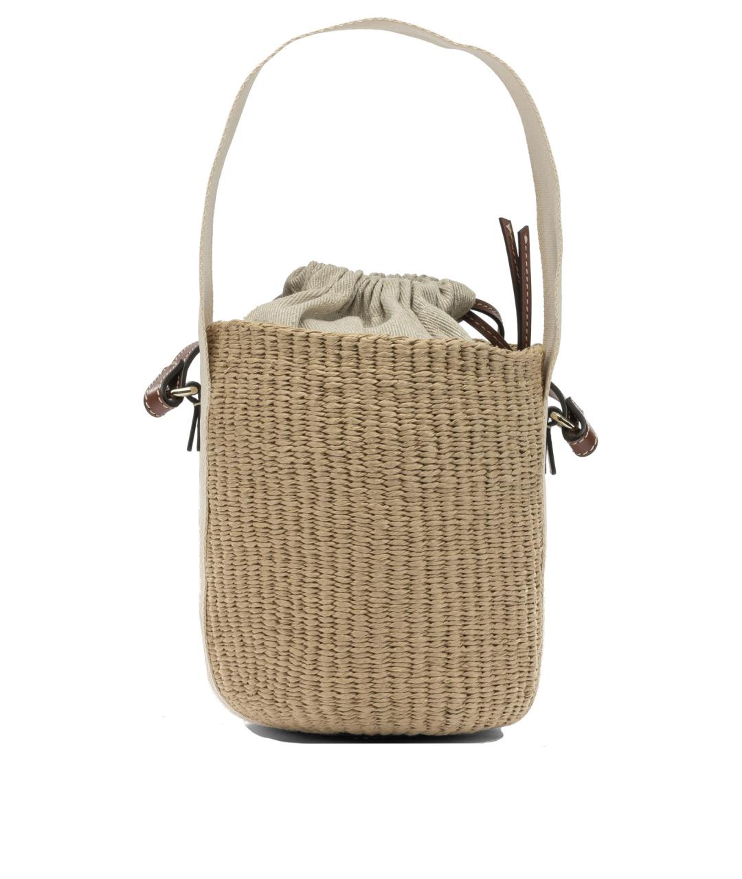 CHLOE Бежевая пелетеная сумка через плечо, фото 3