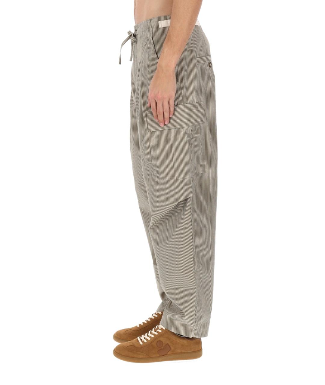 ISABEL MARANT Бежевые хлопковые повседневные брюки, фото 4