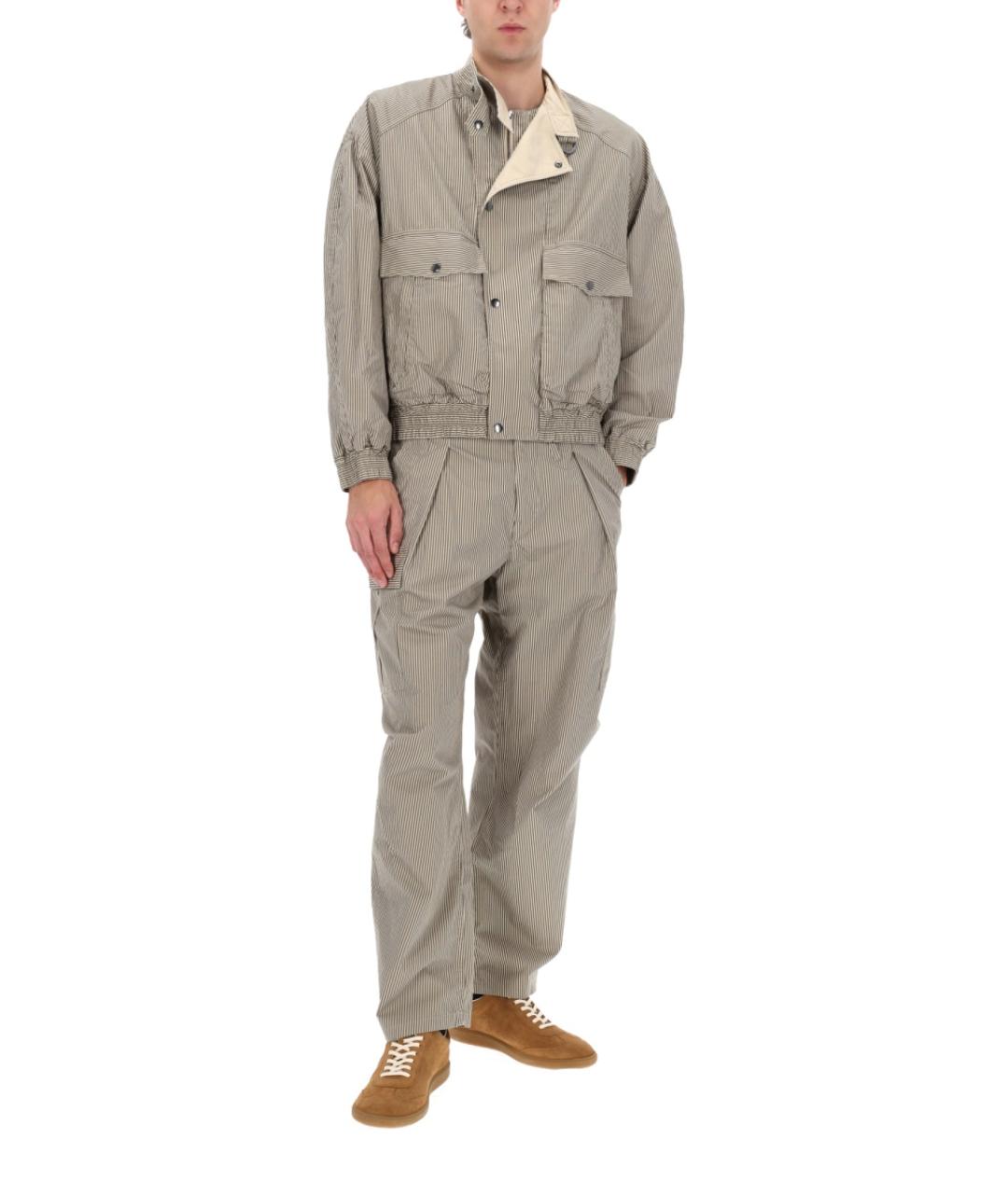 ISABEL MARANT Бежевые хлопковые повседневные брюки, фото 2