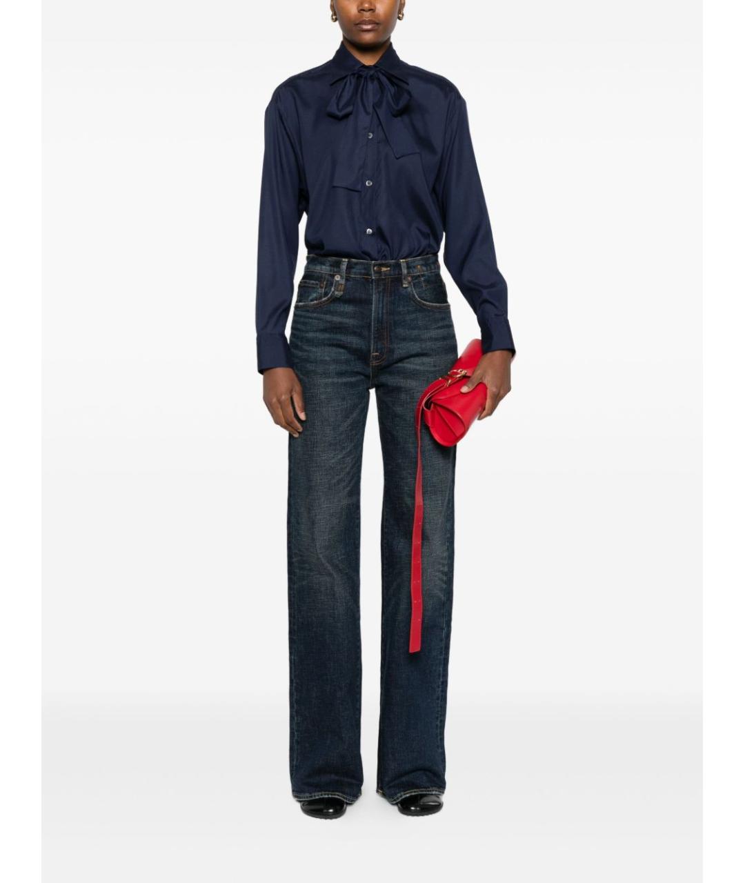 ARCHIVIO 67 Синяя шелковая рубашка, фото 2