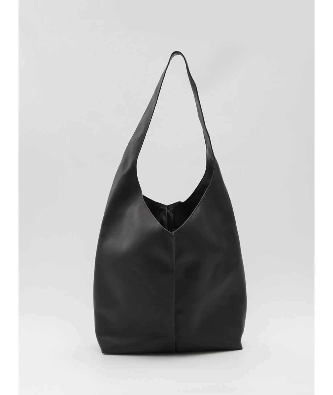 THE ROW Черная кожаная сумка тоут, фото 5