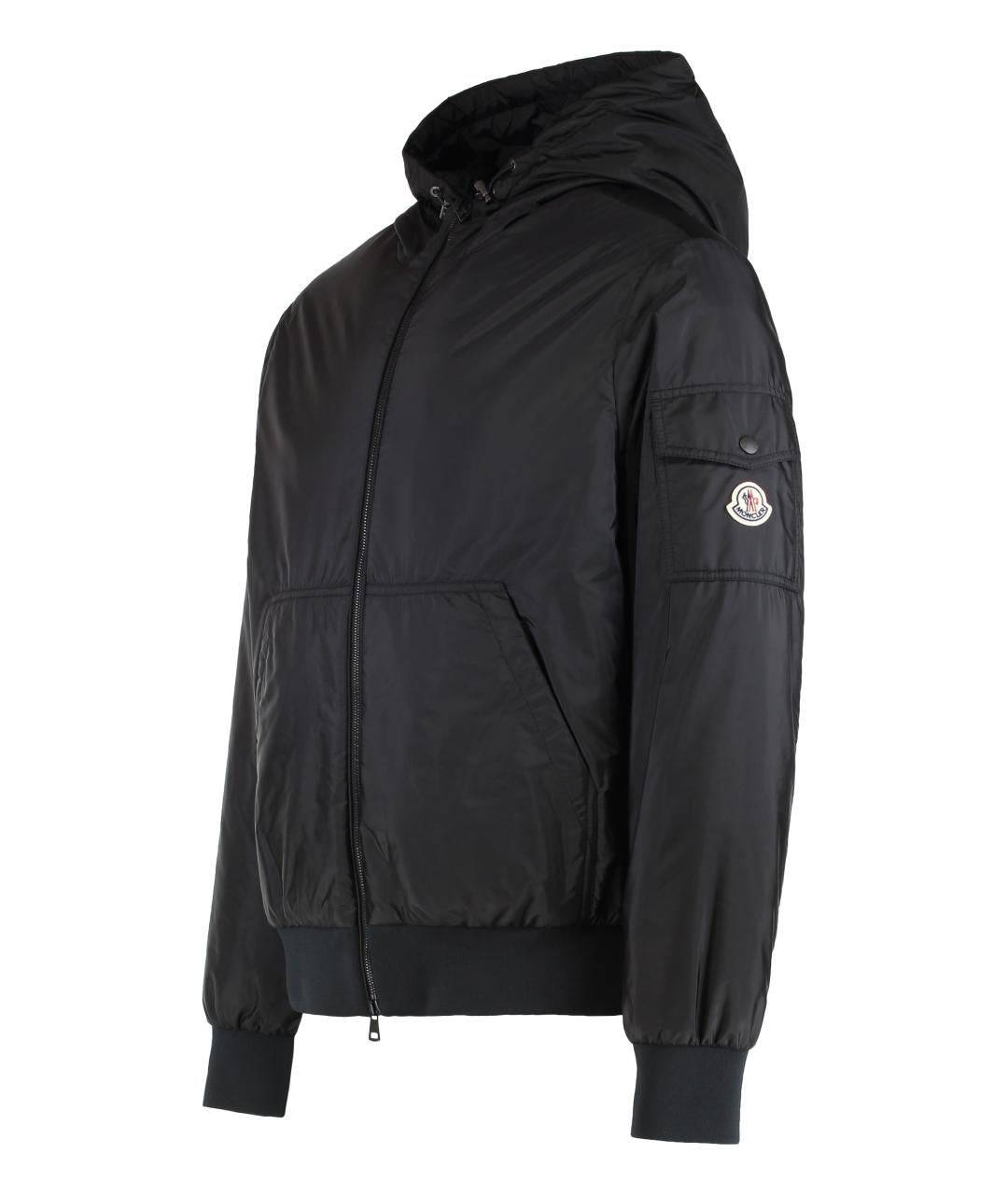 MONCLER Черная полиэстеровая куртка, фото 3