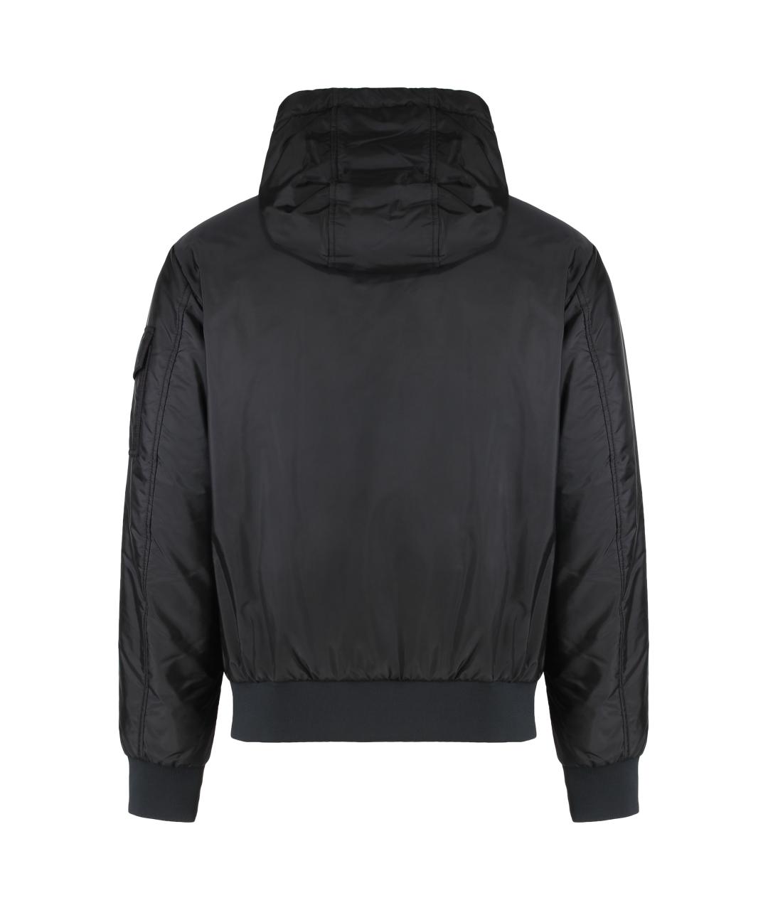 MONCLER Черная полиэстеровая куртка, фото 2