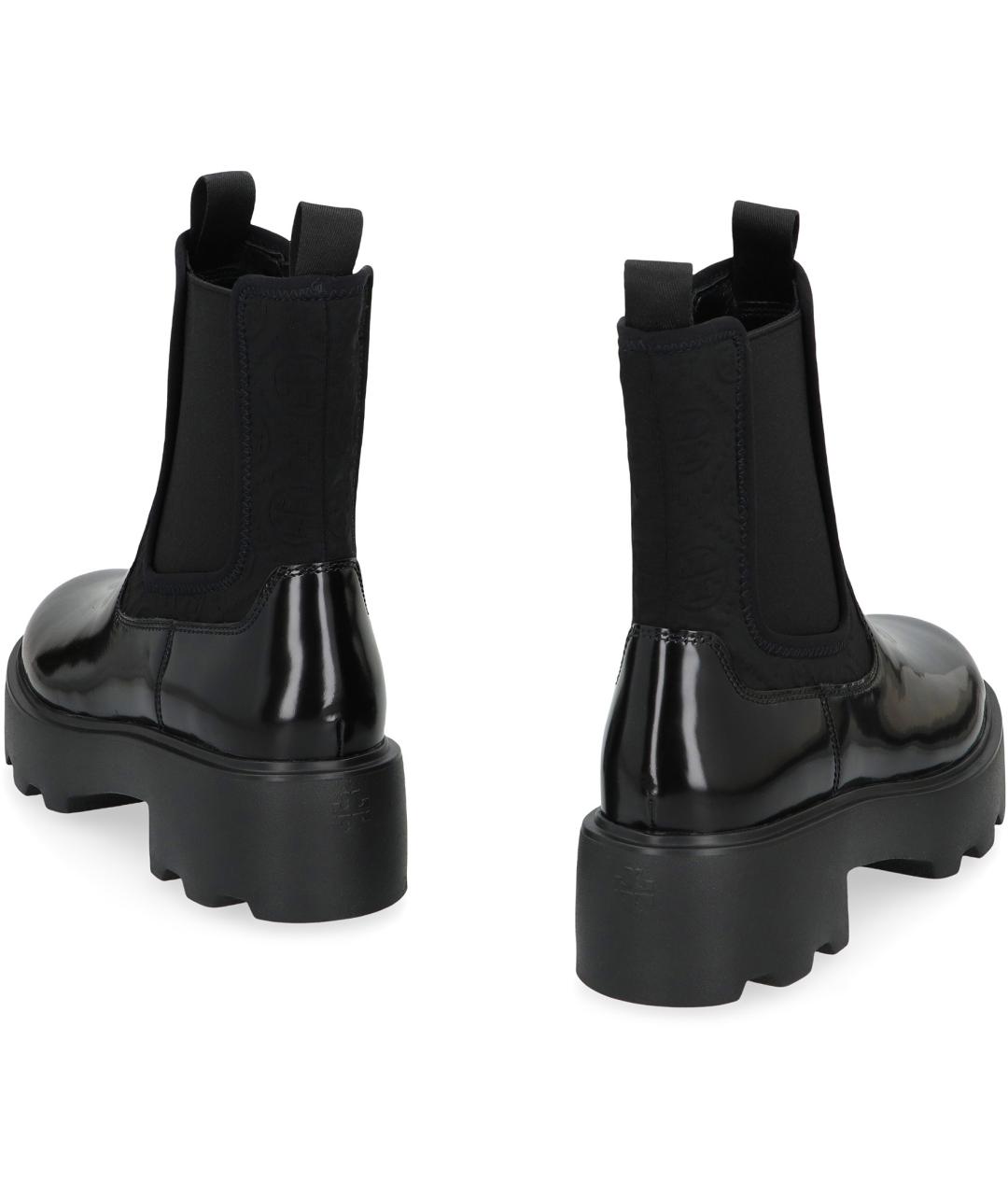 TORY BURCH Черные кожаные ботинки, фото 4