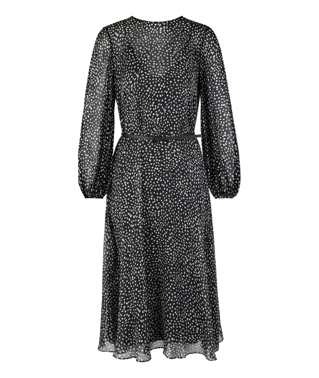 MAX MARA STUDIO Черное полиамидовое повседневное платье, фото 1