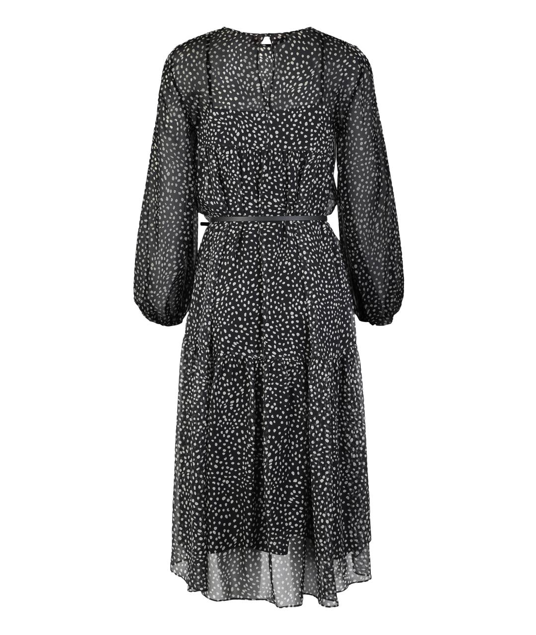 MAX MARA STUDIO Черное полиамидовое повседневное платье, фото 2