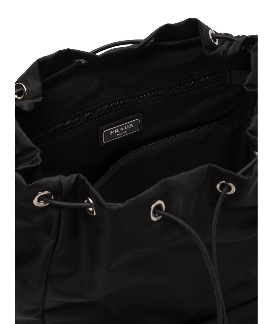PRADA Черный синтетический рюкзак, фото 5