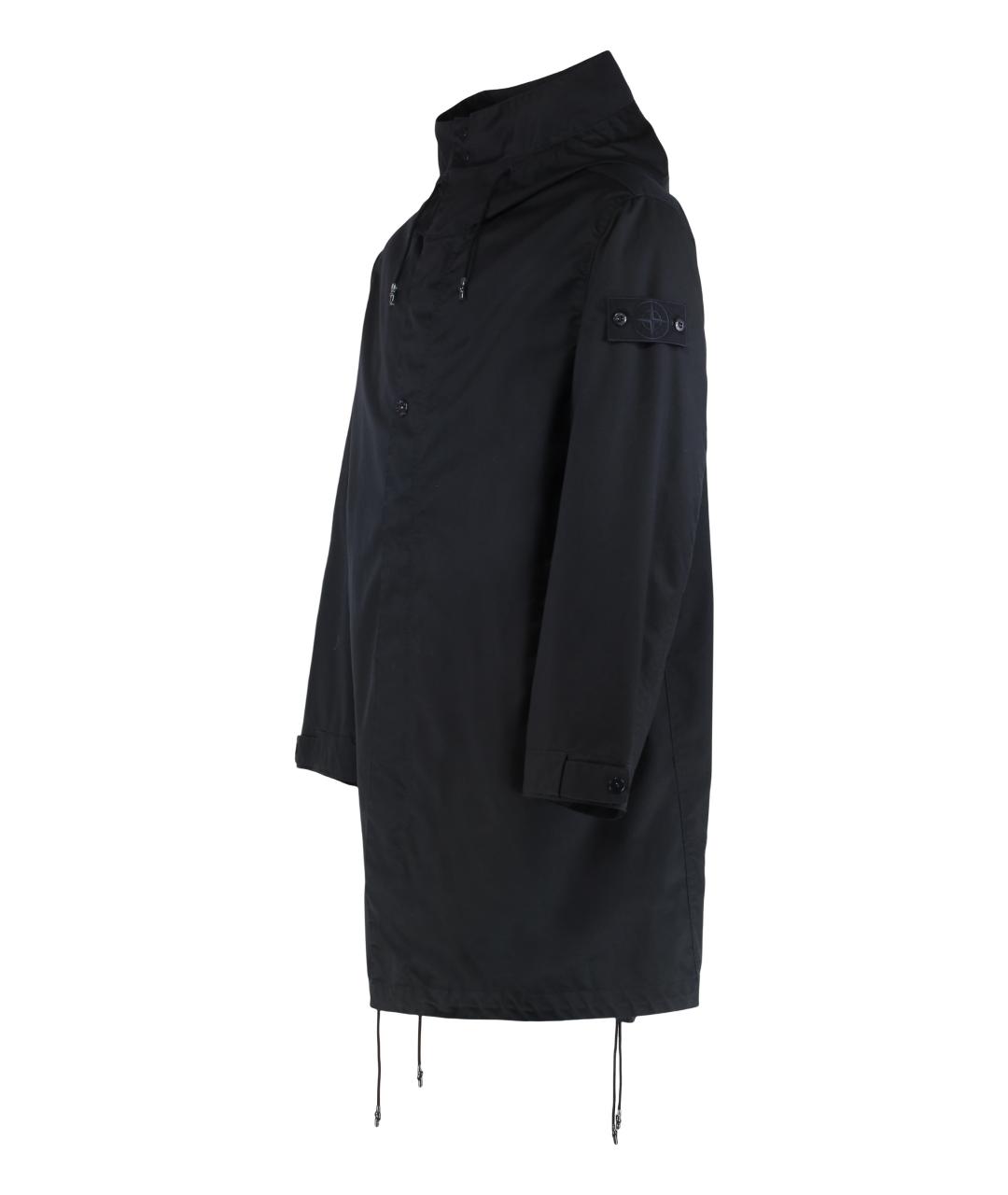 STONE ISLAND Темно-синяя шерстяная парка, фото 3