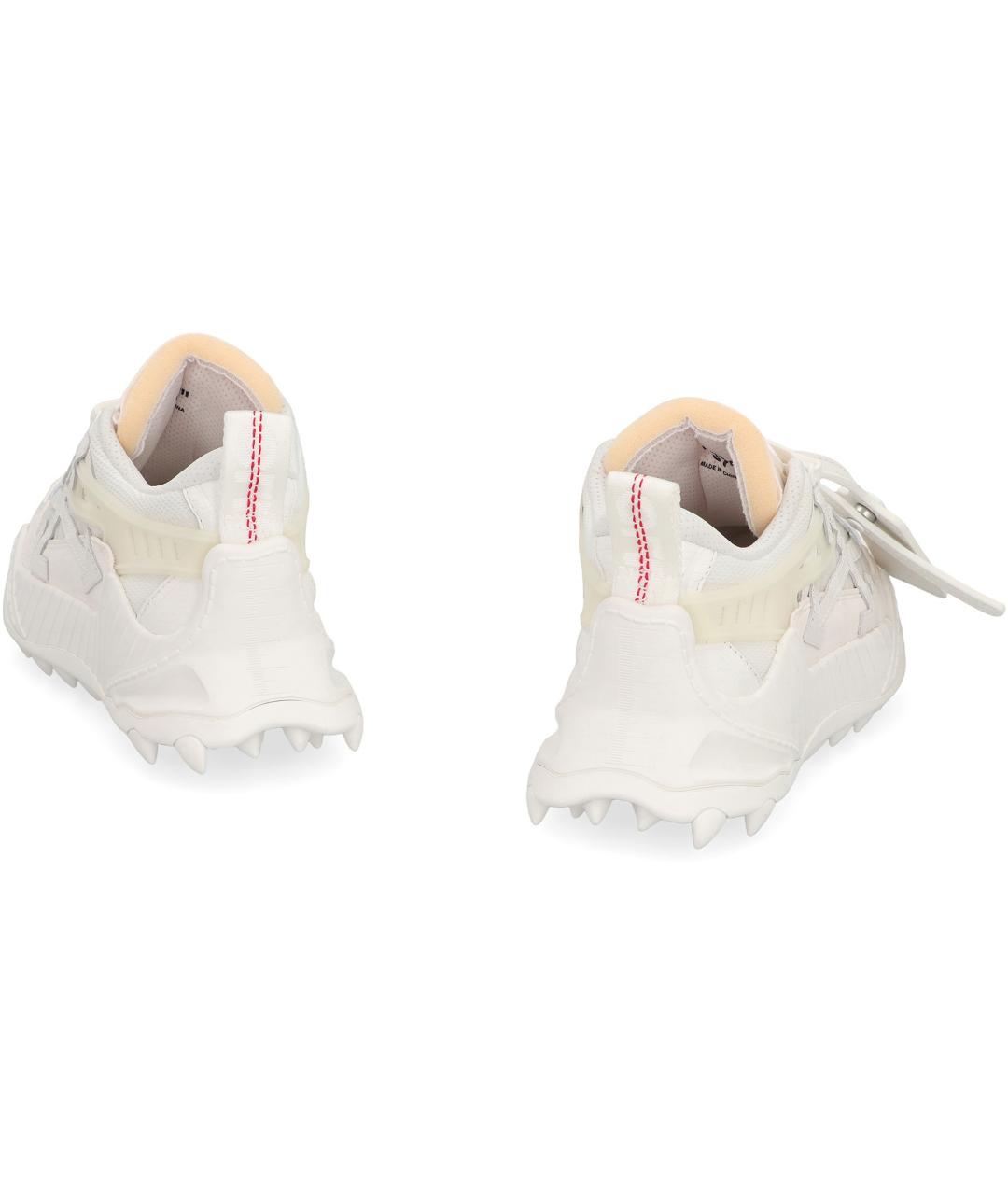 OFF-WHITE Белые текстильные кроссовки, фото 3