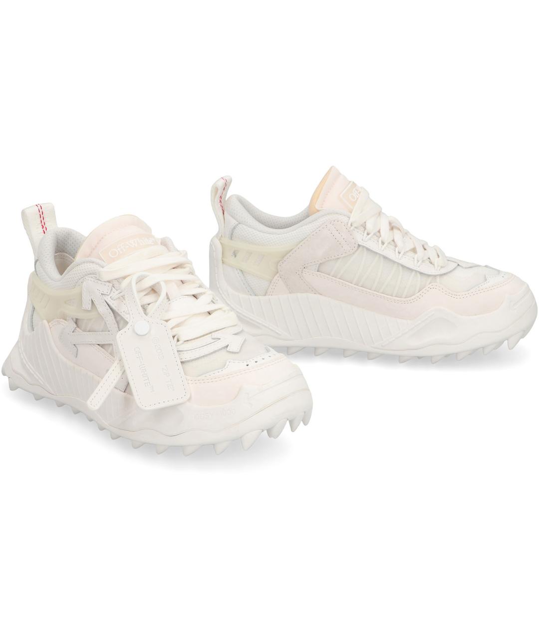 OFF-WHITE Белые текстильные кроссовки, фото 2