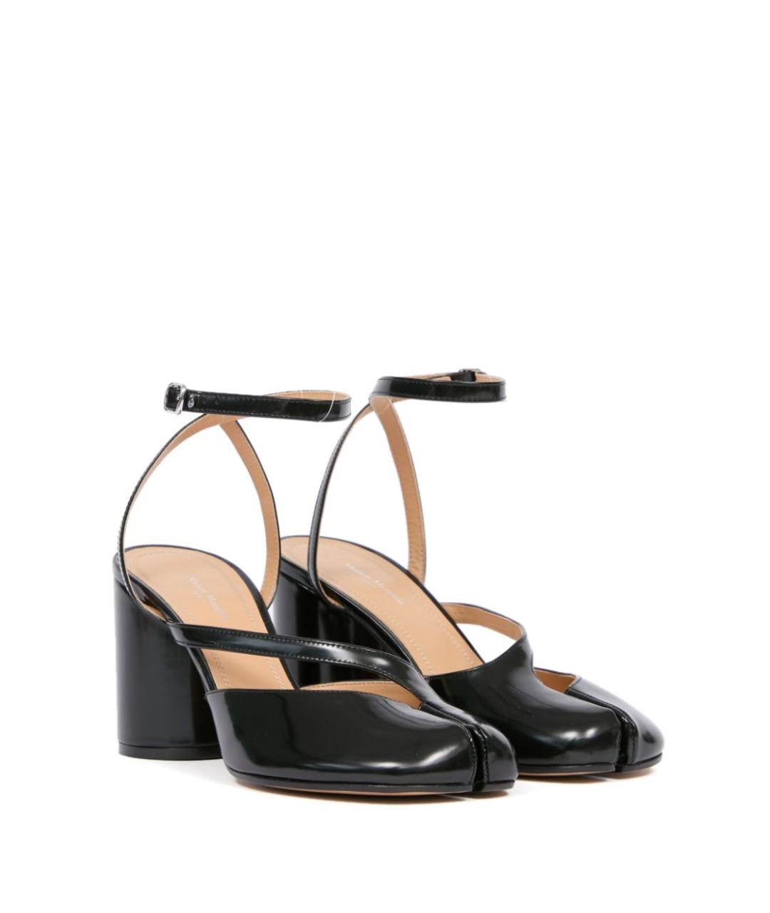 MAISON MARGIELA Черные кожаные туфли, фото 2