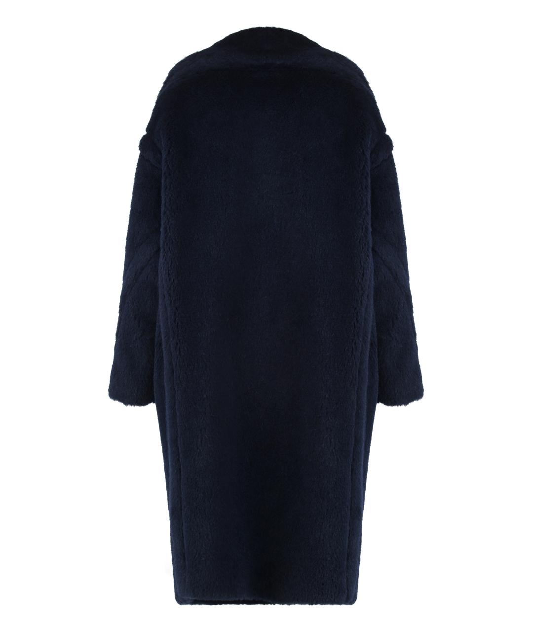 MAX MARA Темно-синее шерстяное пальто, фото 2
