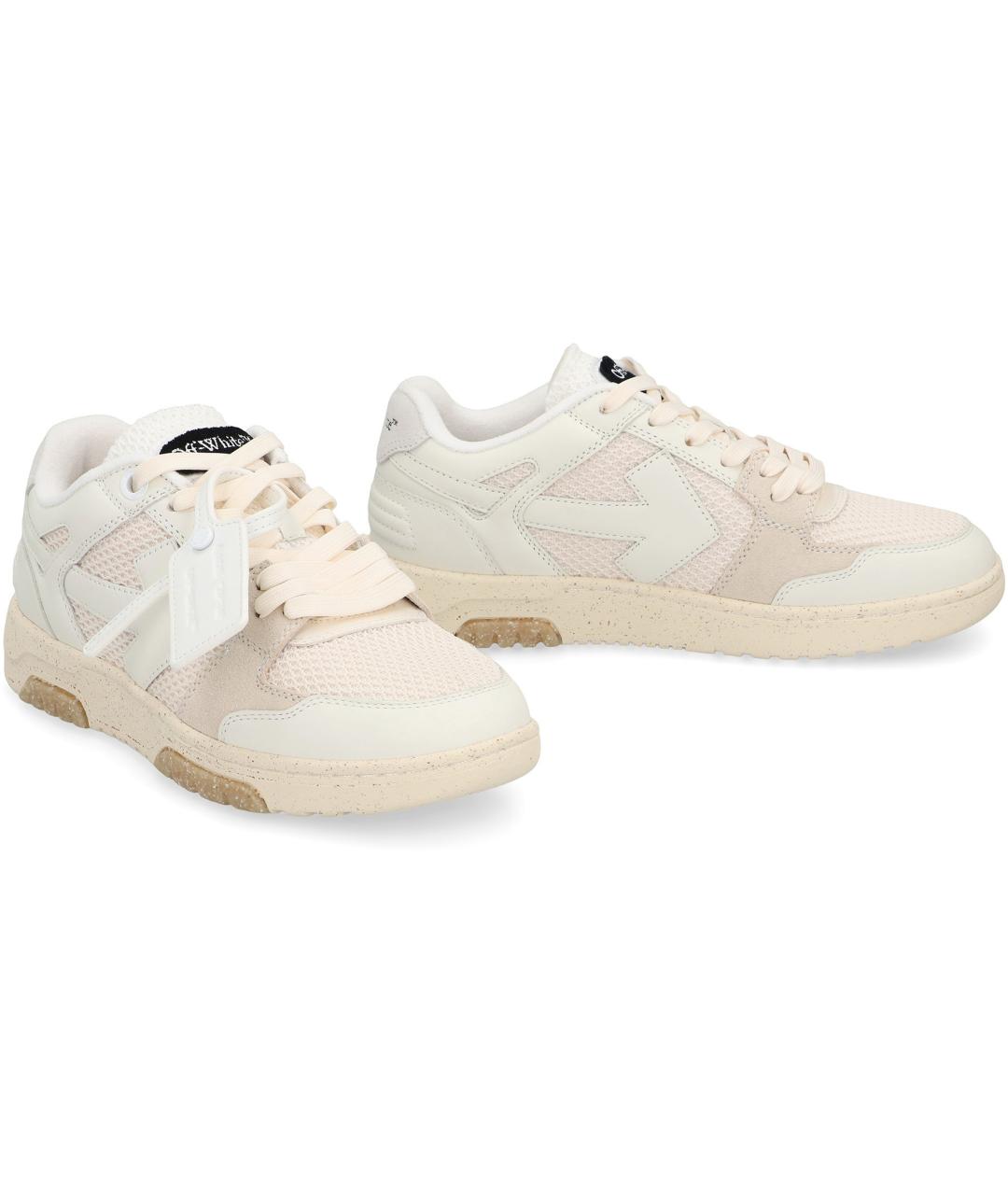 OFF-WHITE Розовые текстильные кеды, фото 2