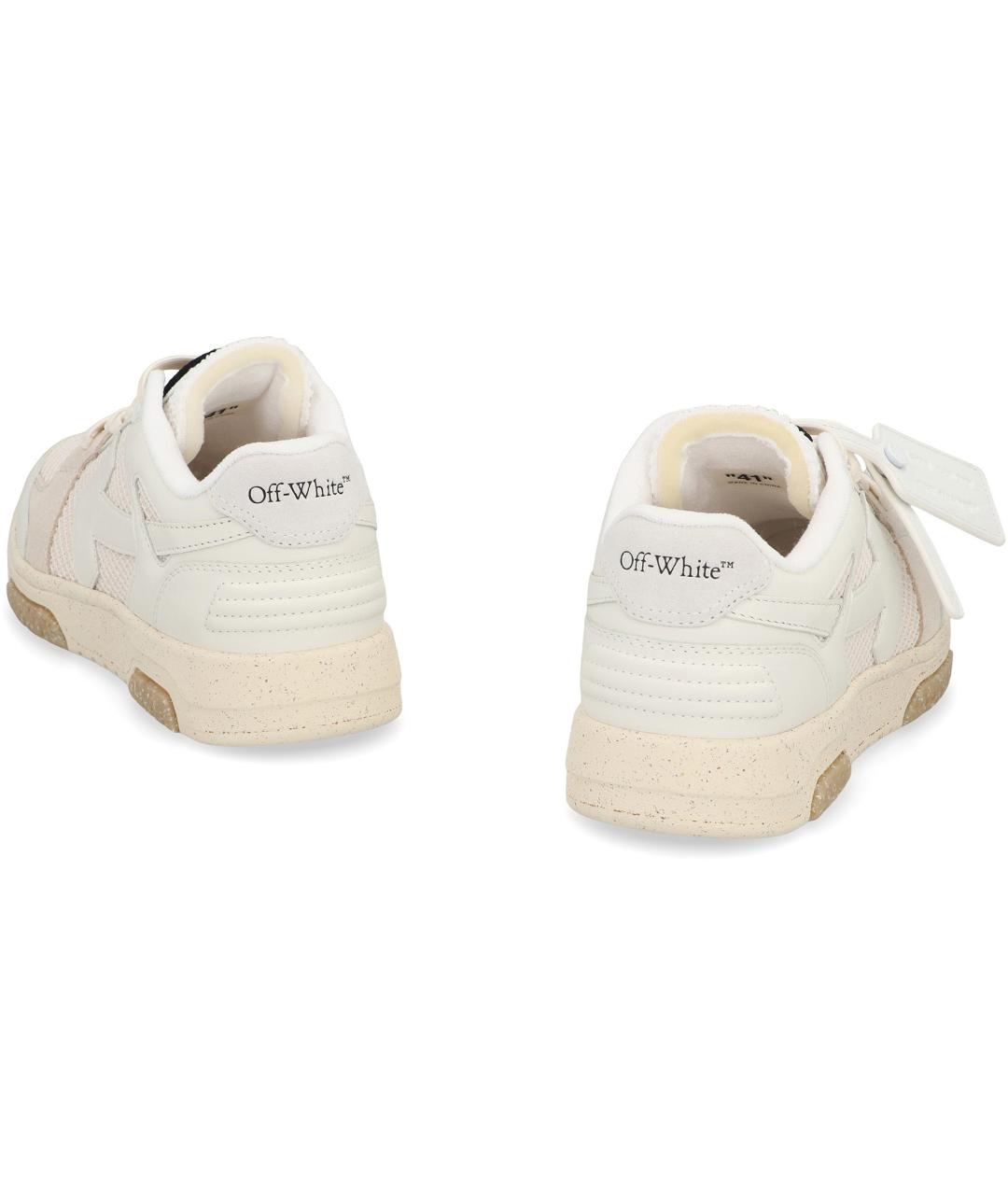 OFF-WHITE Розовые текстильные кеды, фото 3