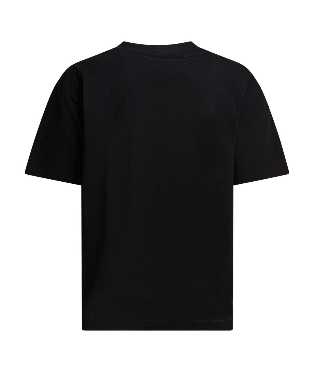 VALENTINO Черная хлопковая футболка, фото 2