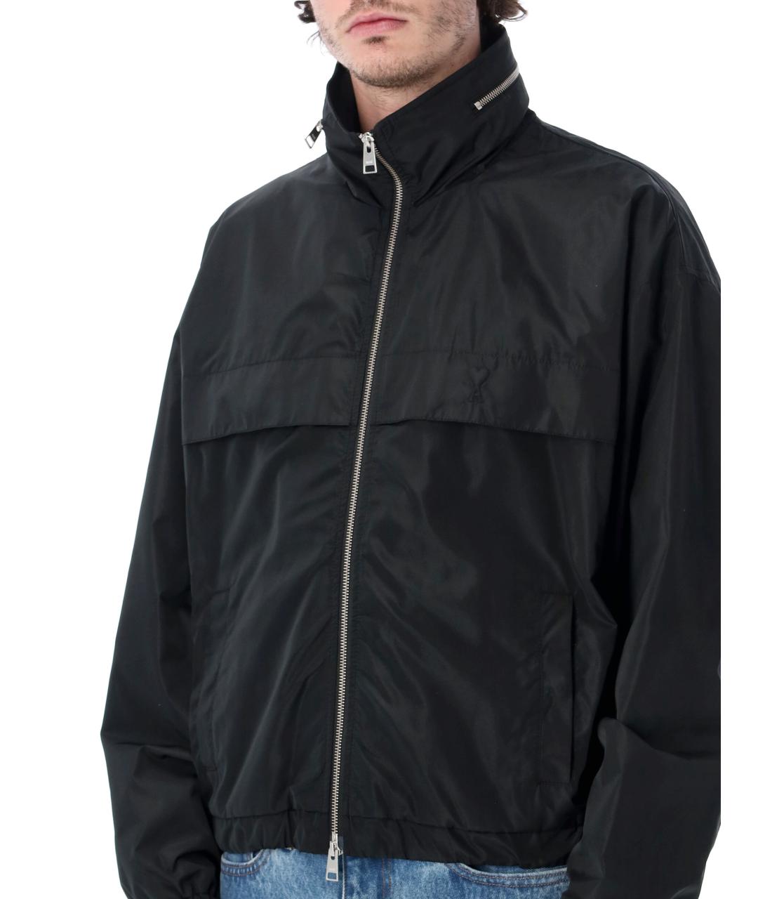 Ami Paris Черная полиэстеровая куртка, фото 3