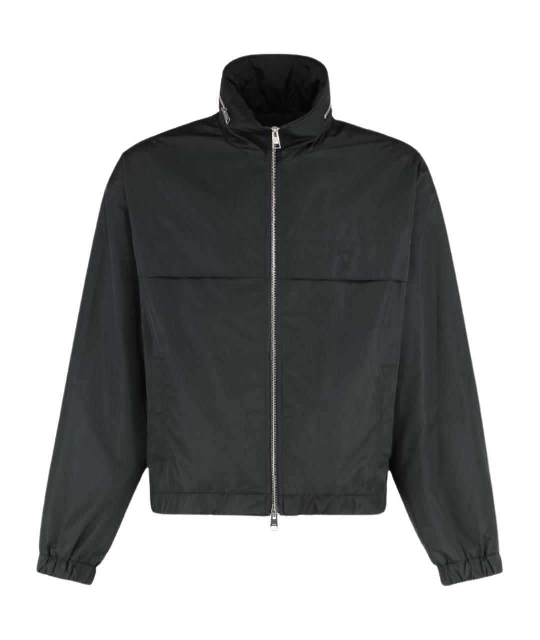 Ami Paris Черная полиэстеровая куртка, фото 1