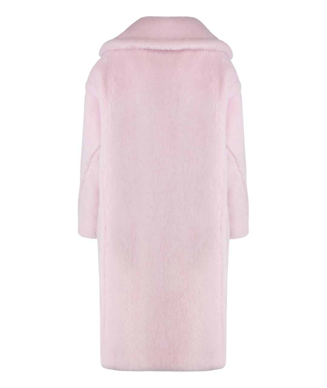 MAX MARA Розовое шерстяное пальто, фото 2