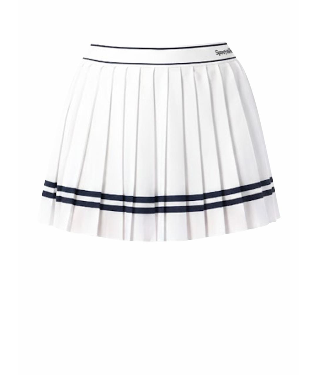 SPORTY AND RICH Белая вискозная юбка мини, фото 1