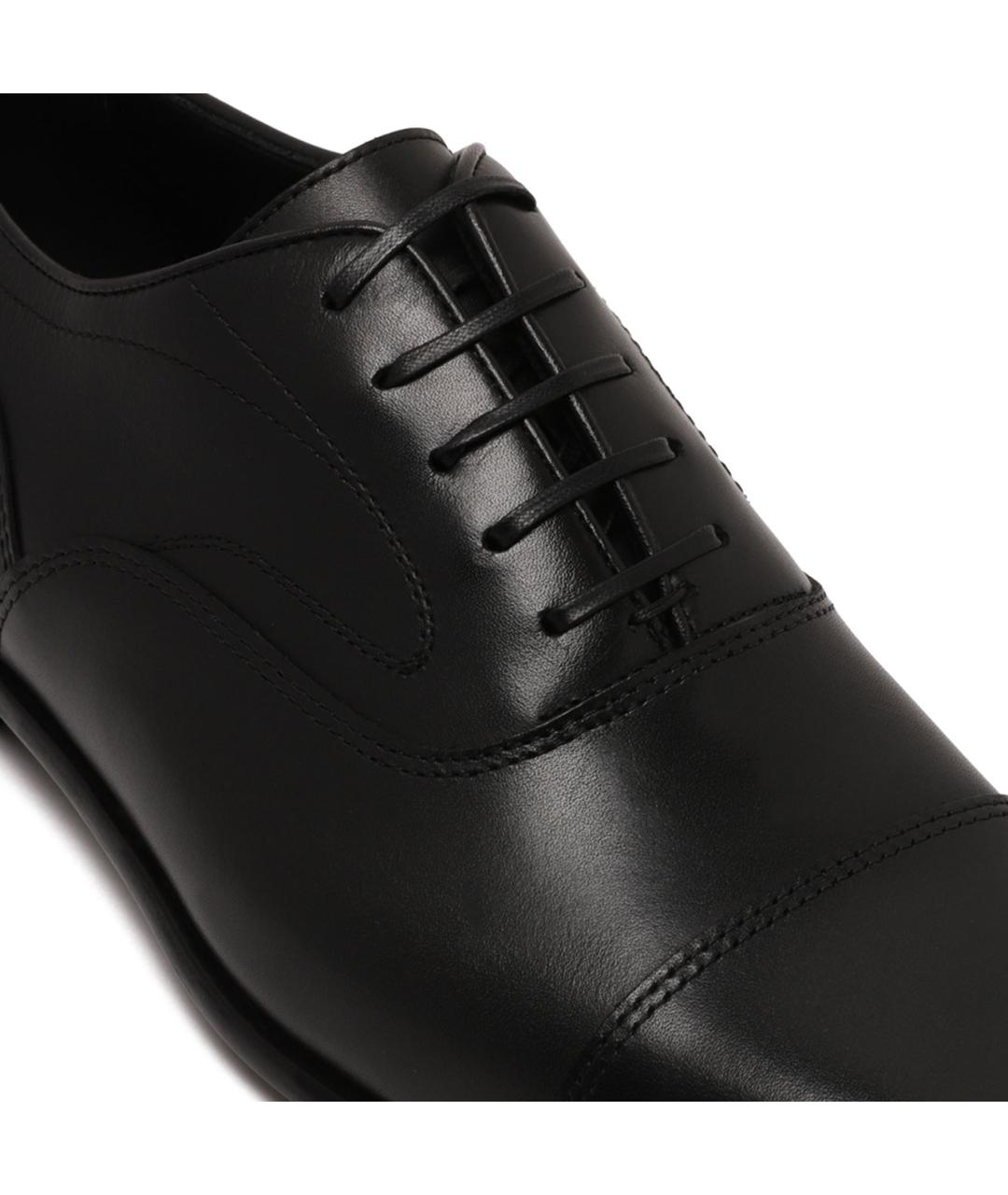 FERRAGAMO Черные кожаные туфли, фото 4