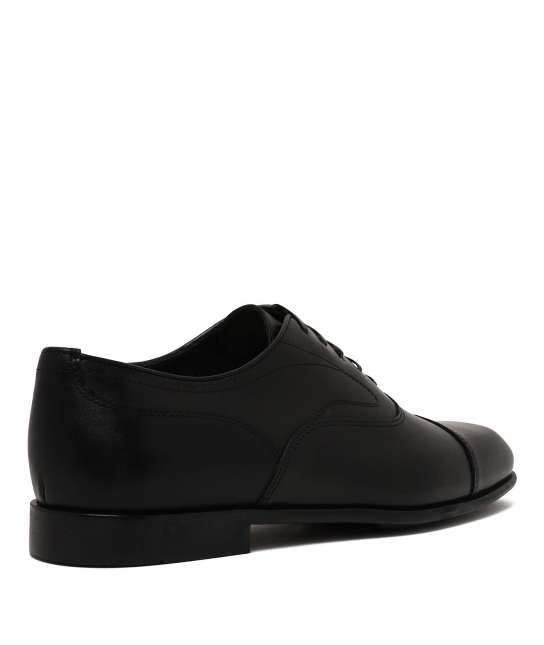 FERRAGAMO Черные кожаные туфли, фото 3