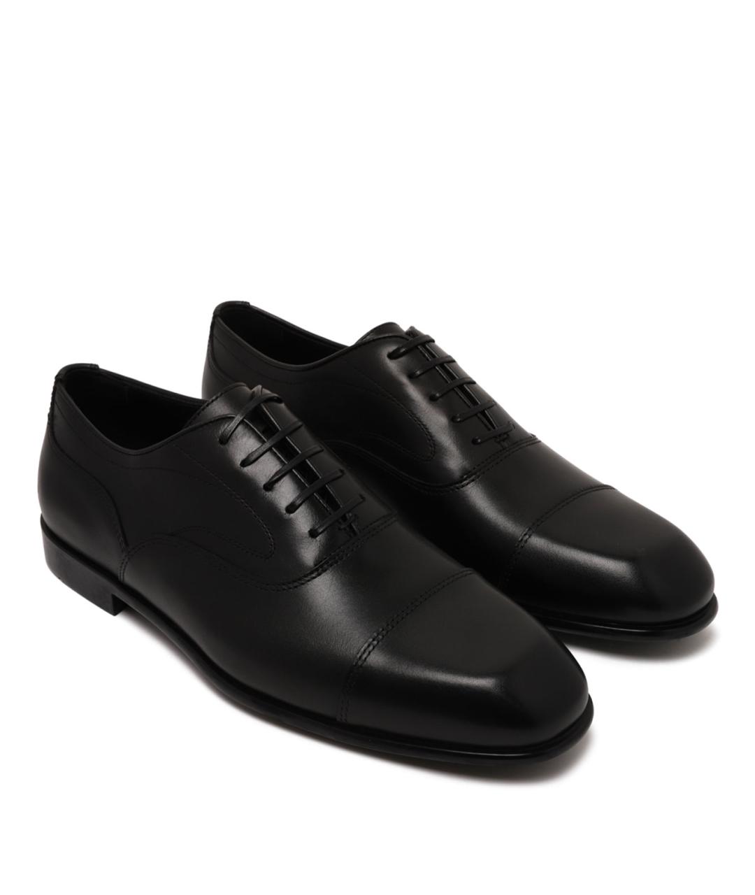 FERRAGAMO Черные кожаные туфли, фото 2