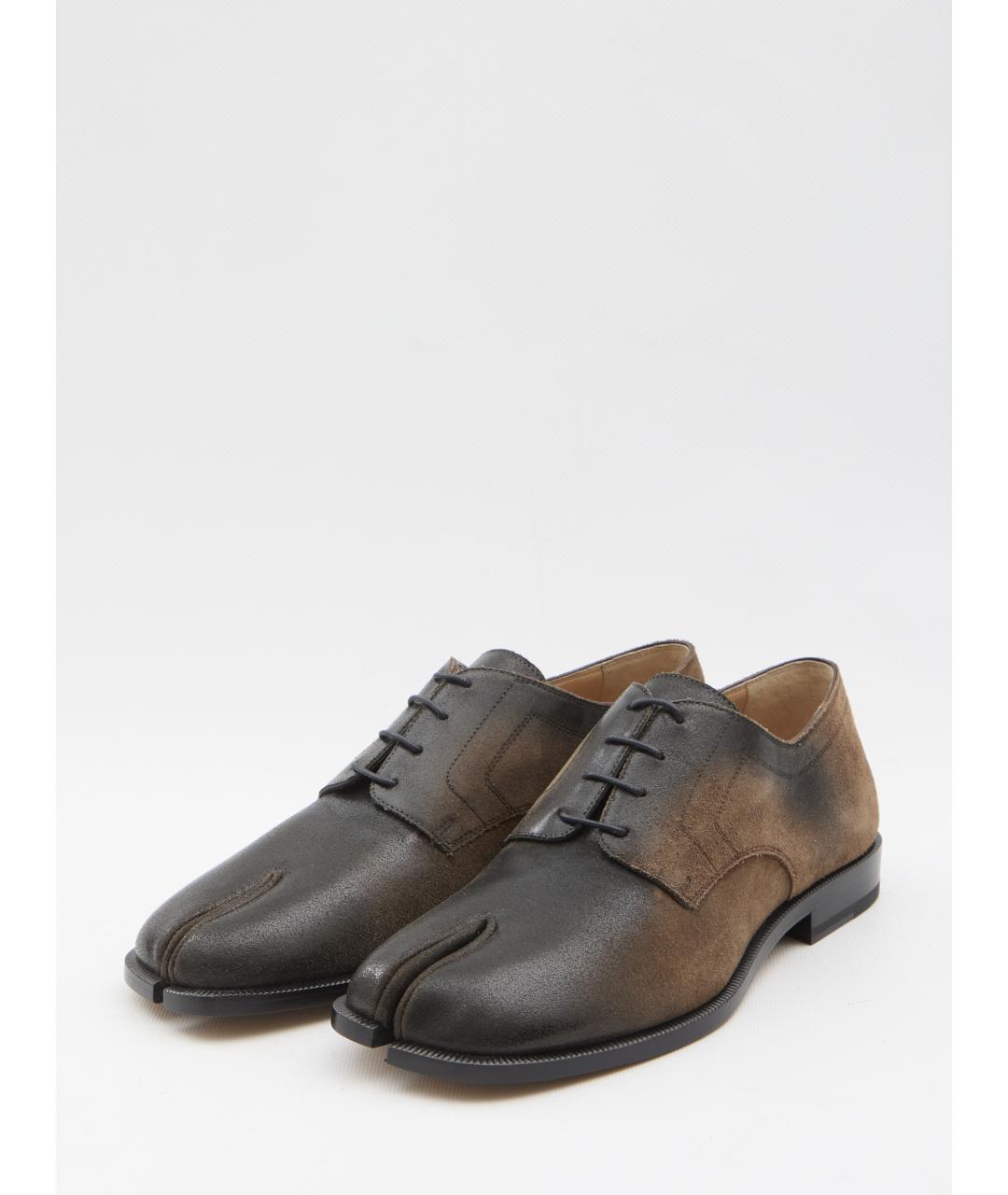 MAISON MARGIELA Коричневые кожаные туфли, фото 2