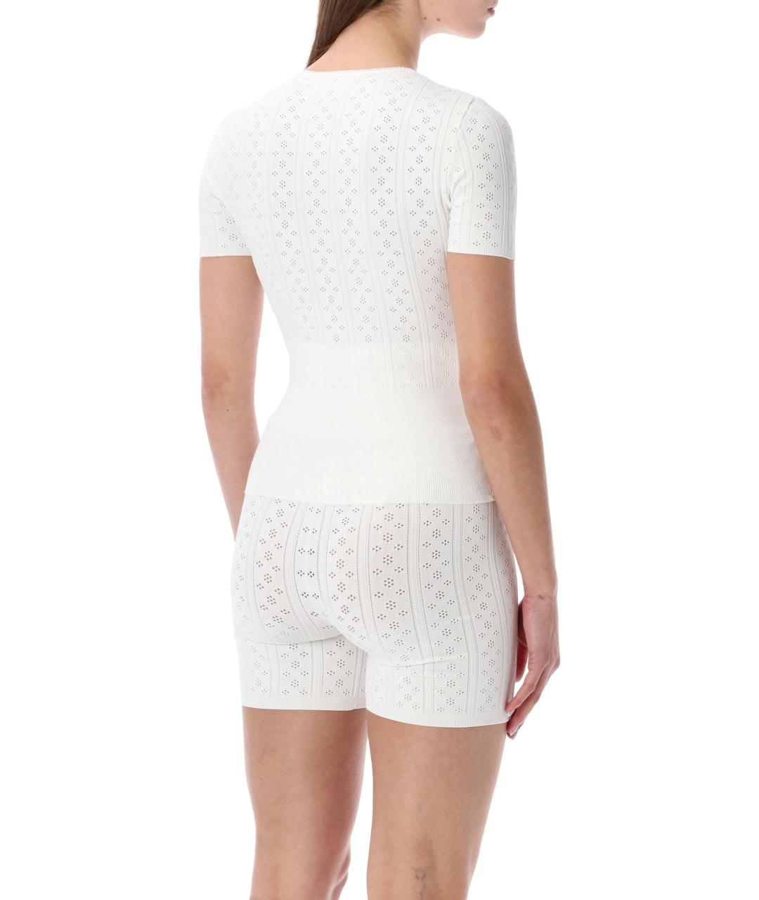 J.W.ANDERSON Белая вискозная футболка, фото 3