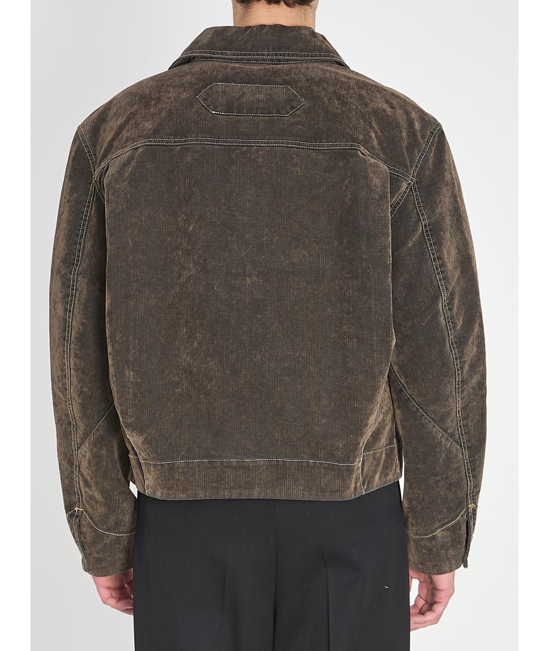 JACQUEMUS Коричневая хлопковая куртка, фото 5