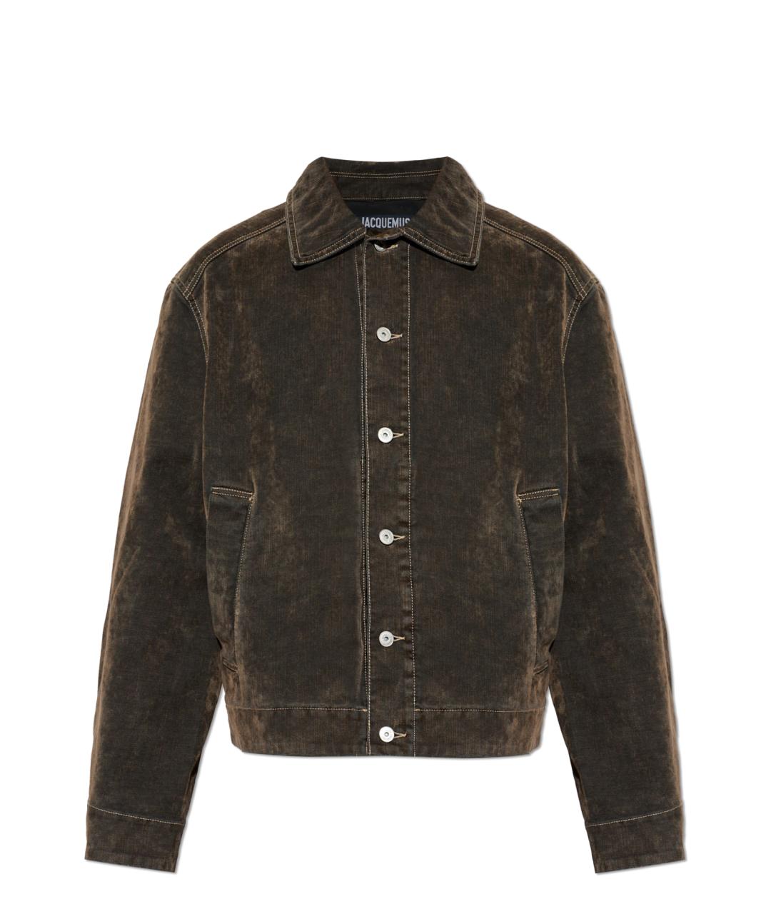JACQUEMUS Коричневая хлопковая куртка, фото 1