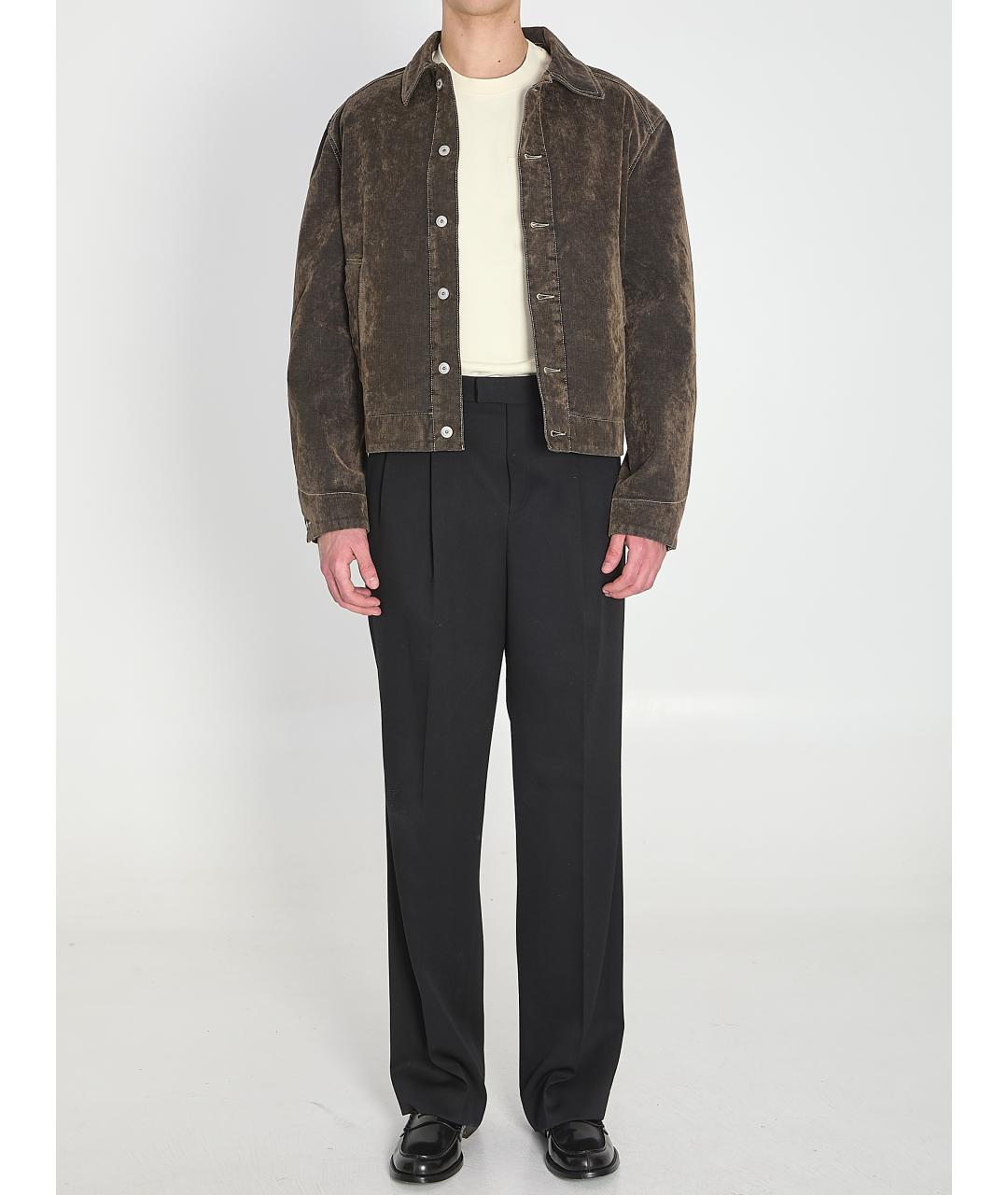 JACQUEMUS Коричневая хлопковая куртка, фото 6