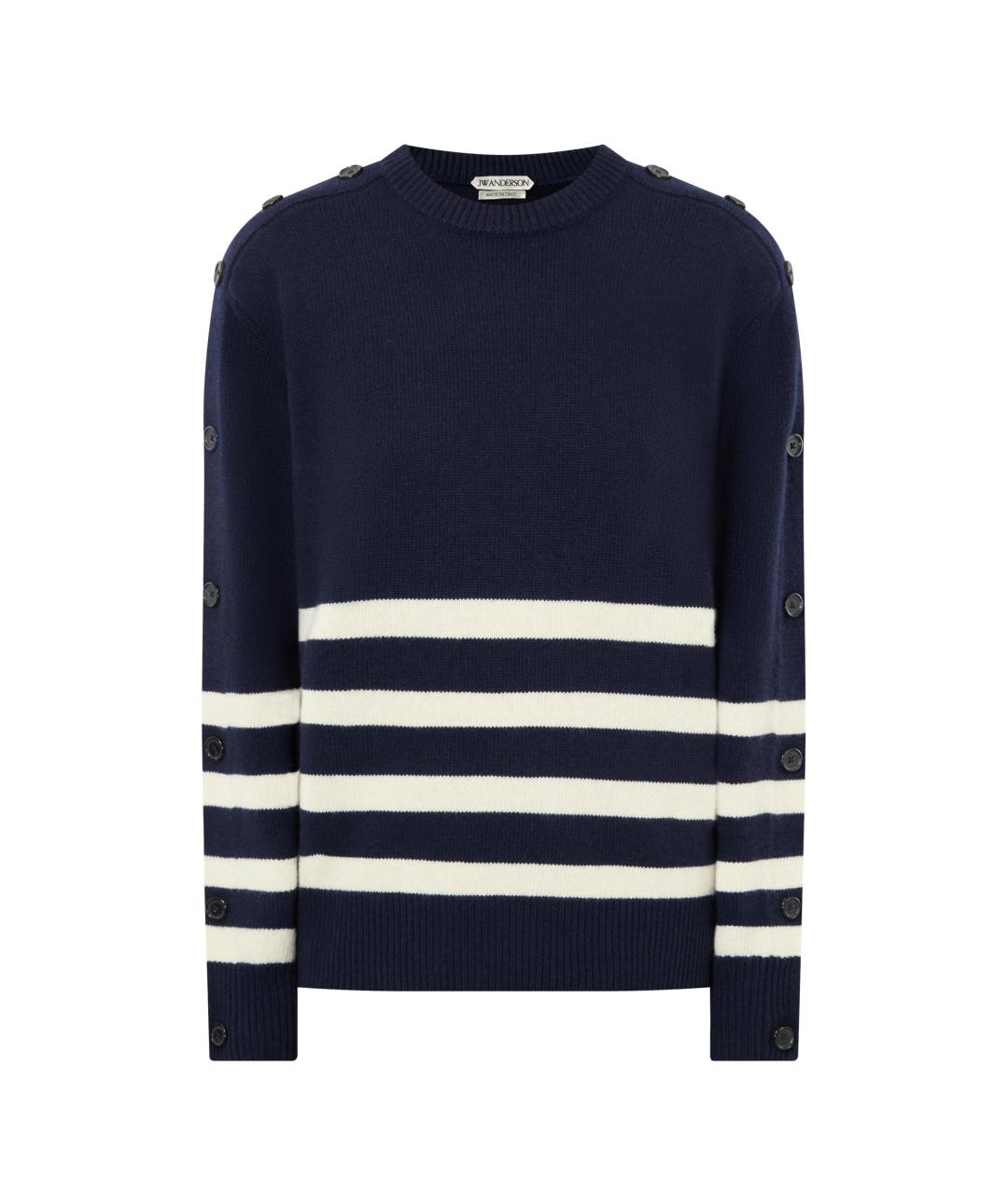 J.W.ANDERSON Синий шерстяной джемпер / свитер, фото 1
