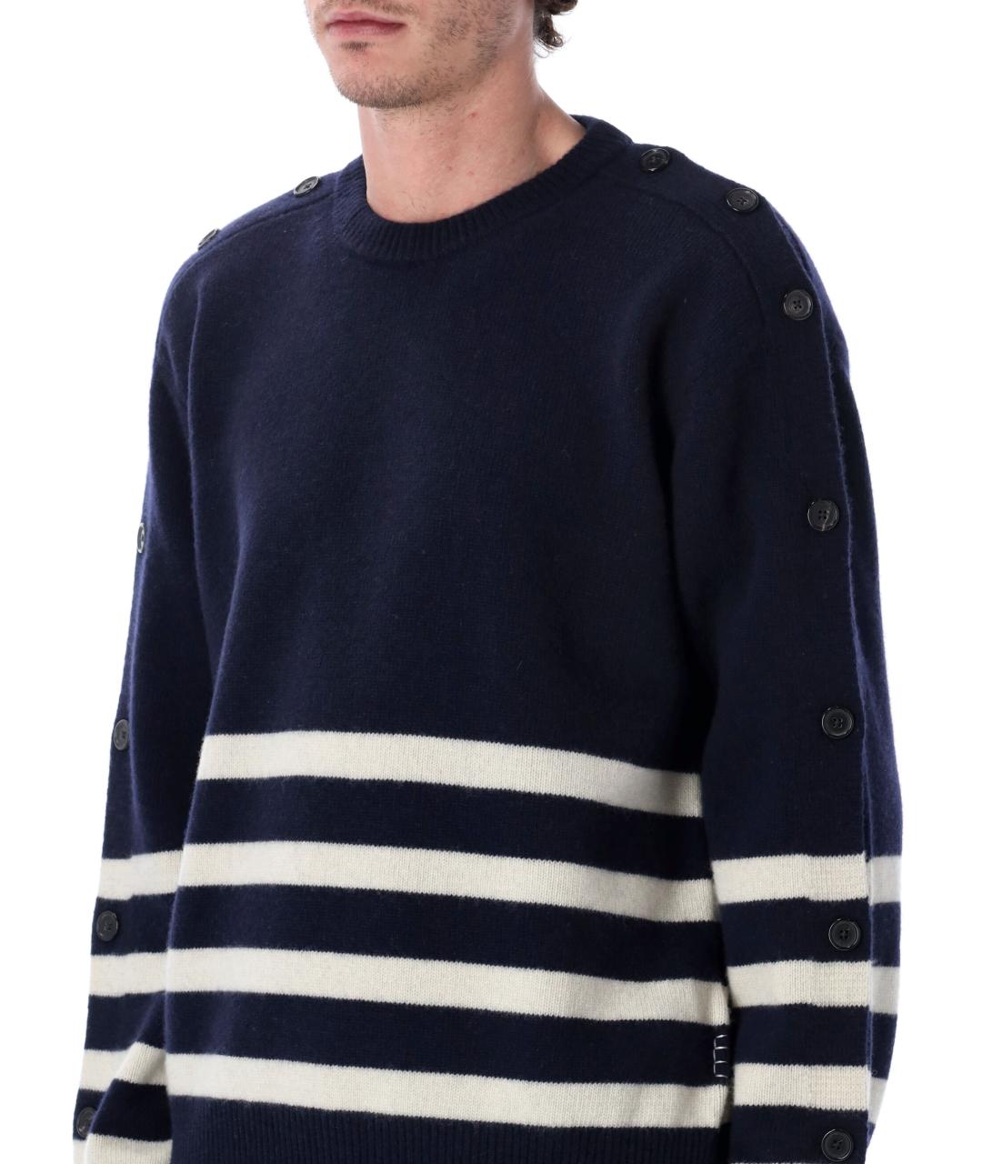 J.W.ANDERSON Синий шерстяной джемпер / свитер, фото 4