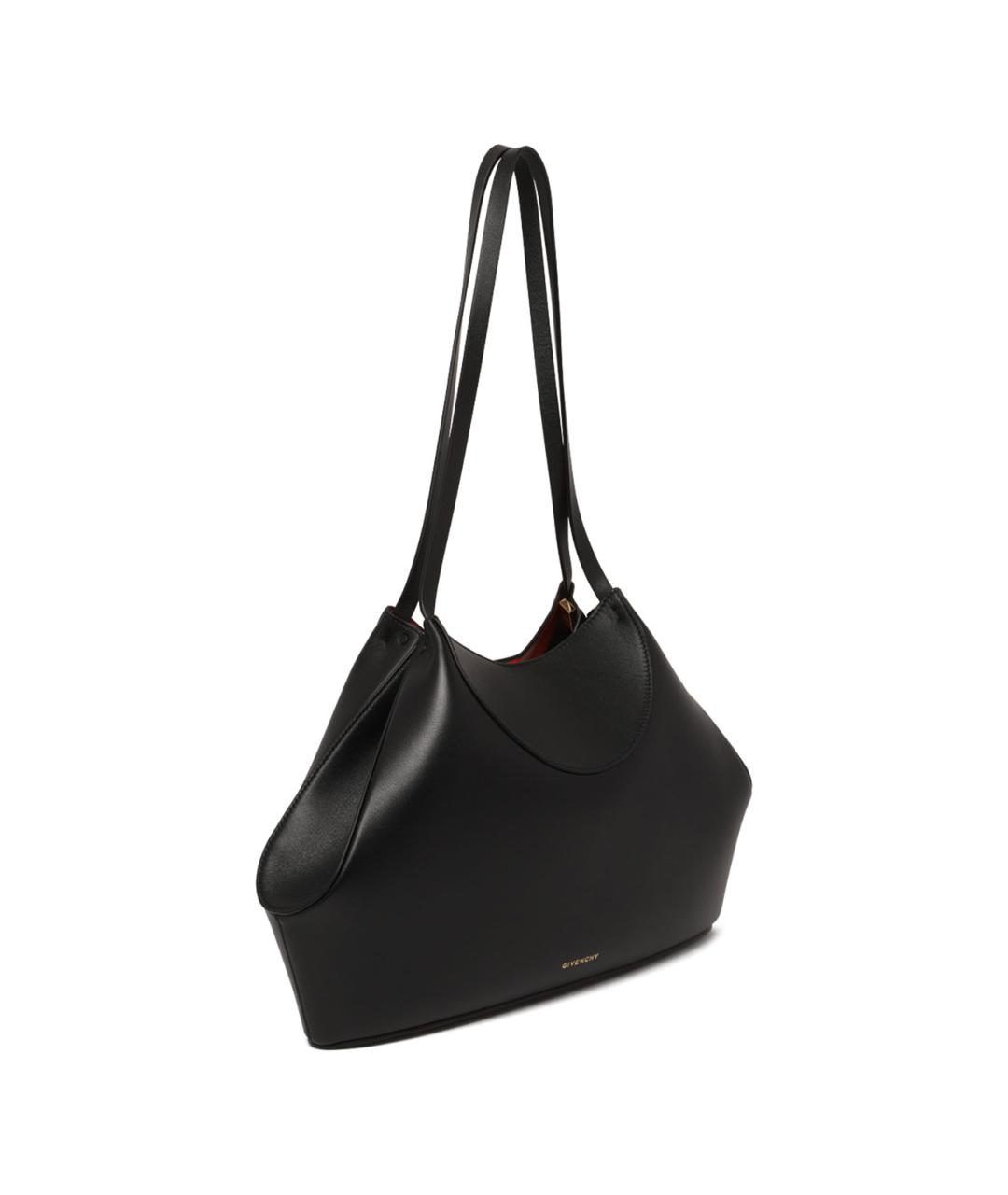 GIVENCHY Черная кожаная сумка тоут, фото 3