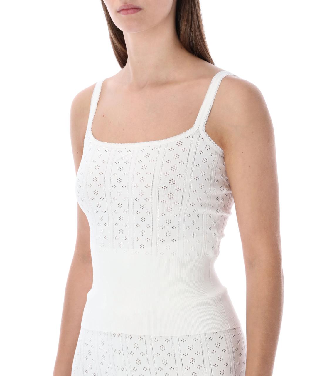 J.W.ANDERSON Белая вискозная майка, фото 4