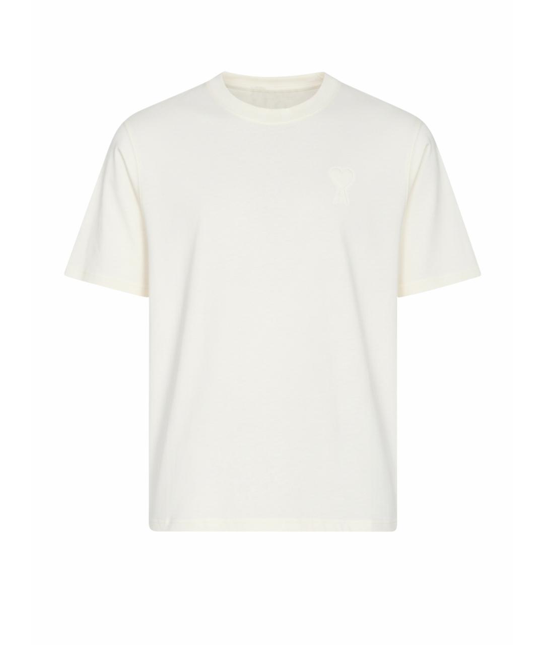 Ami Paris Белая хлопковая футболка, фото 1